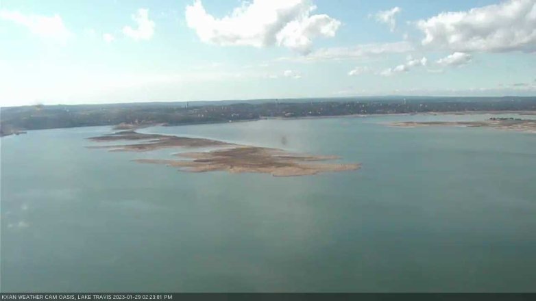 Lake Travis webcam, January 29, 2023 2:25 PM CT