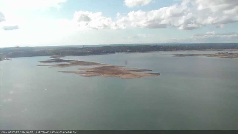 Lake Travis webcam, January 29, 2023 2:45 PM CT