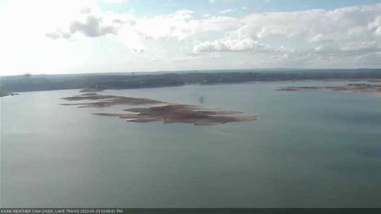 Lake Travis webcam, January 29, 2023 3:00 PM CT