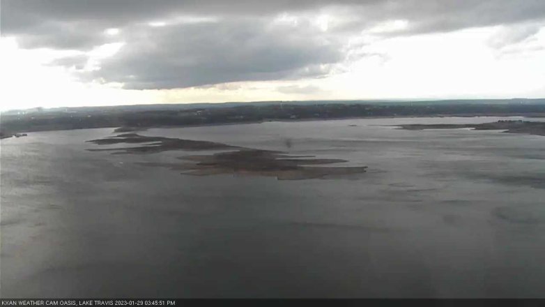 Lake Travis webcam, January 29, 2023 3:45 PM CT