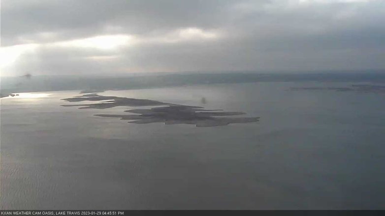Lake Travis webcam, January 29, 2023 4:45 PM CT