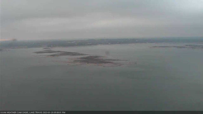 Lake Travis webcam, January 29, 2023 5:00 PM CT