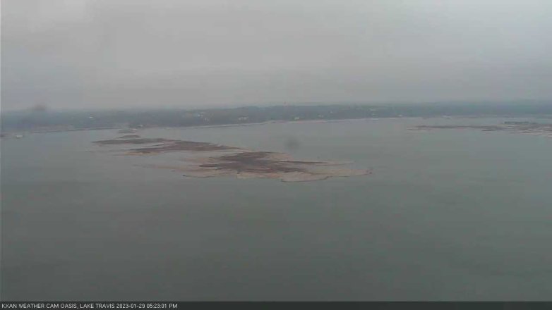 Lake Travis webcam, January 29, 2023 5:25 PM CT