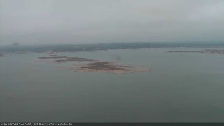 Lake Travis webcam, January 29, 2023 5:45 PM CT