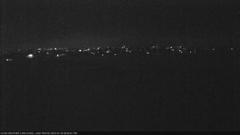 Lake Travis webcam, January 29, 2023 6:45 PM CT
