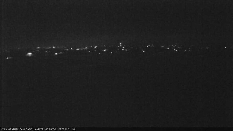 Lake Travis webcam, January 29, 2023 7:25 PM CT