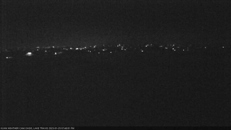 Lake Travis webcam, January 29, 2023 7:45 PM CT