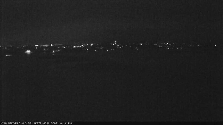 Lake Travis webcam, January 29, 2023 10:45 PM CT