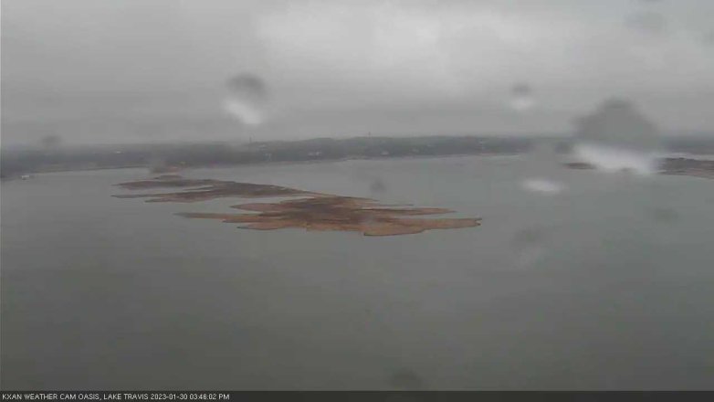 Lake Travis webcam, January 30, 2023 3:45 PM CT