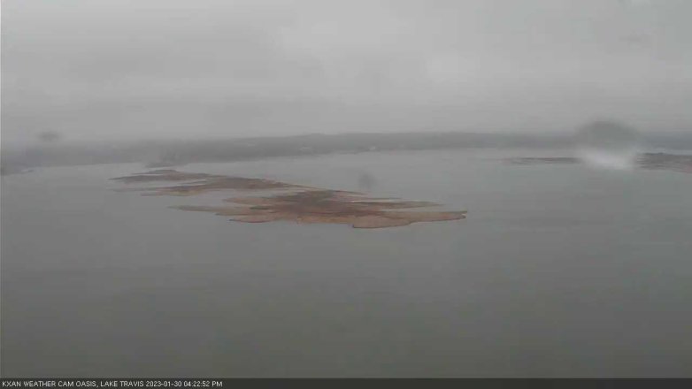 Lake Travis webcam, January 30, 2023 4:25 PM CT