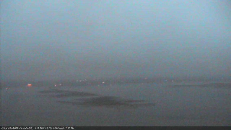 Lake Travis webcam, January 30, 2023 6:25 PM CT