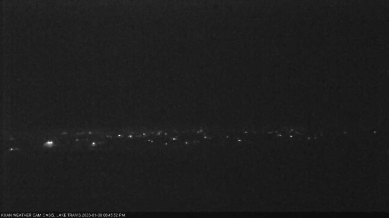 Lake Travis webcam, January 30, 2023 6:45 PM CT