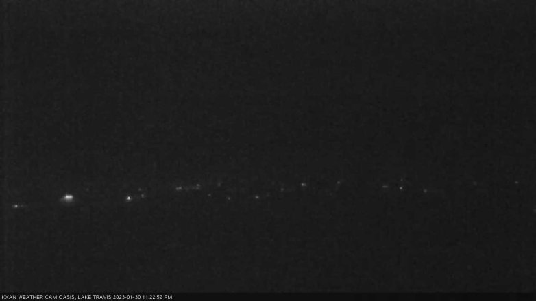 Lake Travis webcam, January 30, 2023 11:25 PM CT