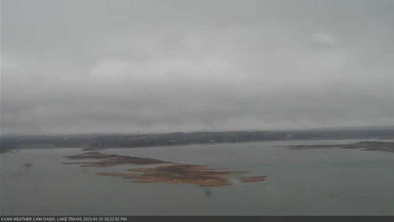 Lake Travis webcam, January 31, 2023 3:25 PM CT
