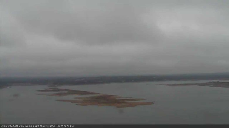 Lake Travis webcam, January 31, 2023 5:00 PM CT