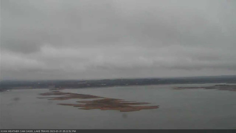 Lake Travis webcam, January 31, 2023 5:25 PM CT
