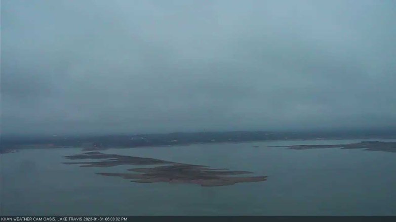 Lake Travis webcam, January 31, 2023 6:00 PM CT