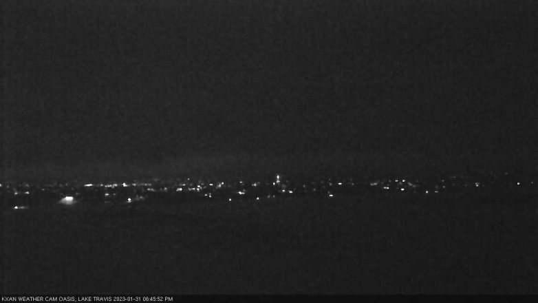 Lake Travis webcam, January 31, 2023 6:45 PM CT