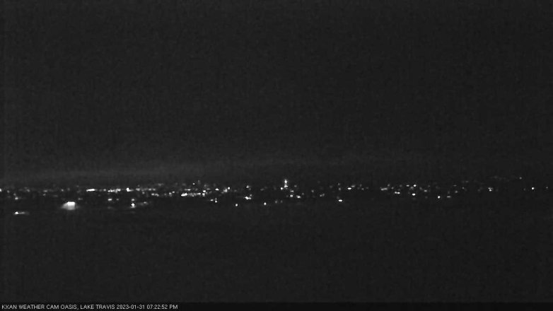 Lake Travis webcam, January 31, 2023 7:25 PM CT