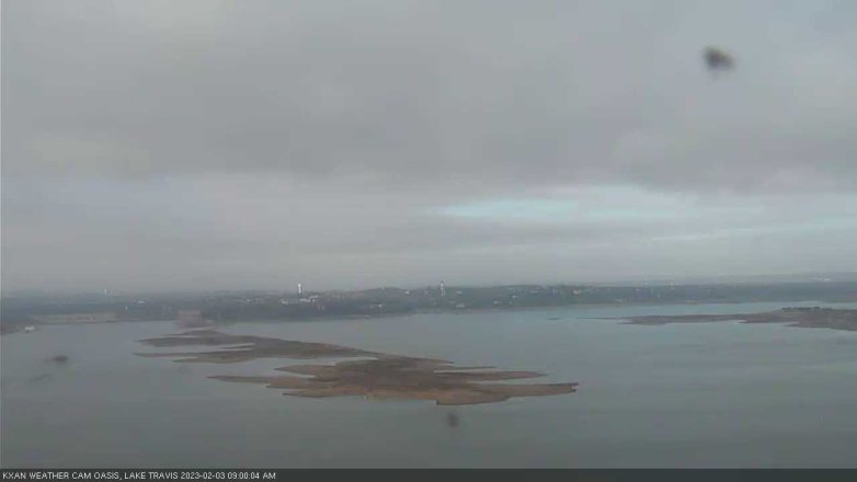 Lake Travis webcam, February 3, 2023 9:00 AM CT
