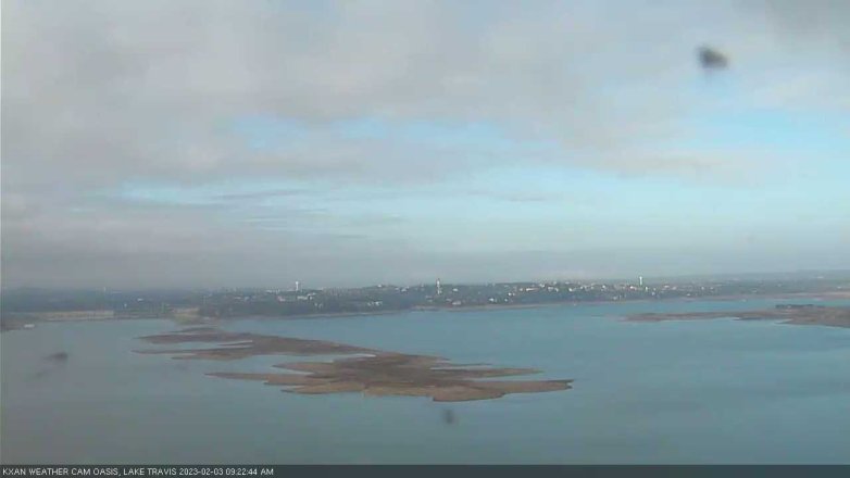Lake Travis webcam, February 3, 2023 9:25 AM CT