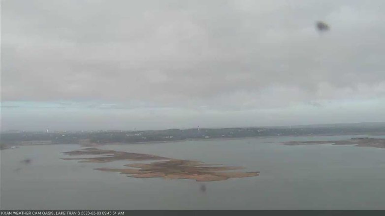 Lake Travis webcam, February 3, 2023 9:45 AM CT