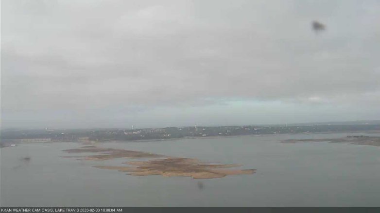 Lake Travis webcam, February 3, 2023 10:00 AM CT