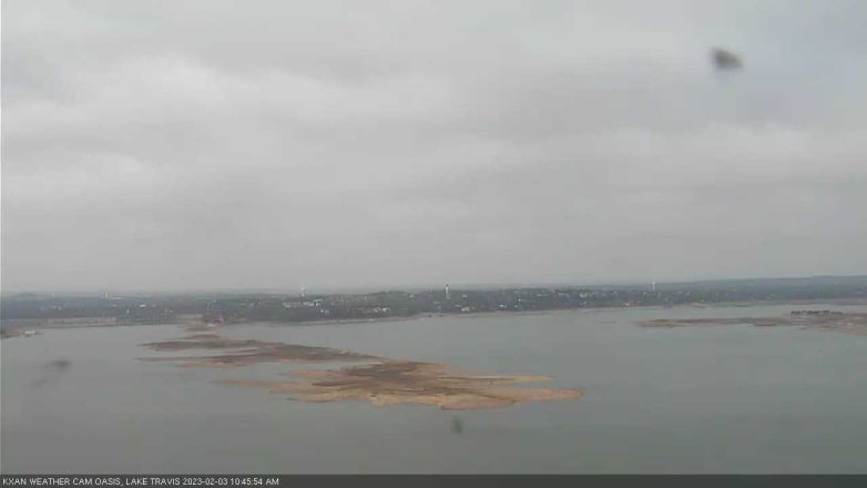 Lake Travis webcam, February 3, 2023 10:45 AM CT
