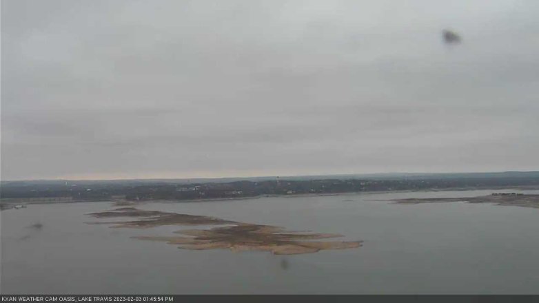 Lake Travis webcam, February 3, 2023 1:45 PM CT
