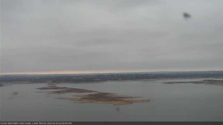 Lake Travis webcam, February 3, 2023 2:45 PM CT
