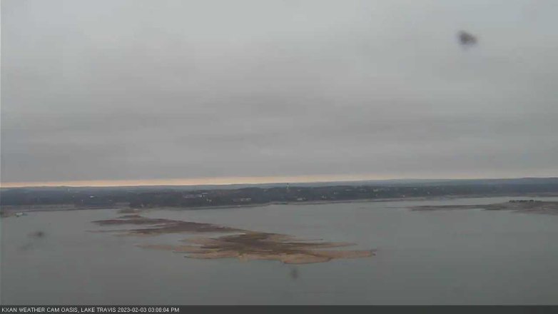 Lake Travis webcam, February 3, 2023 3:00 PM CT