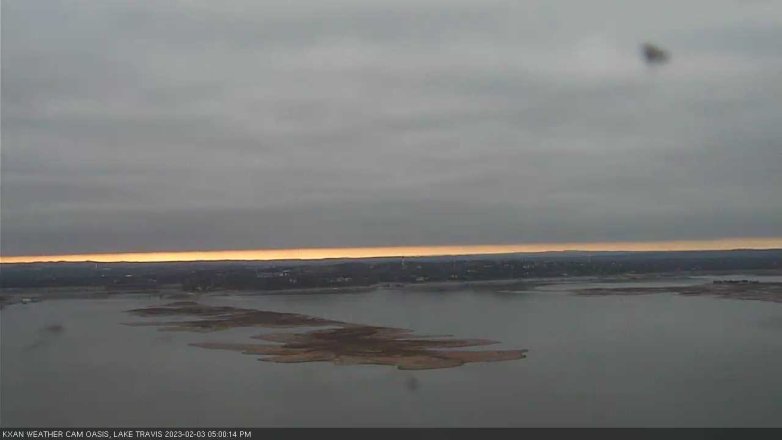 Lake Travis webcam, February 3, 2023 5:00 PM CT