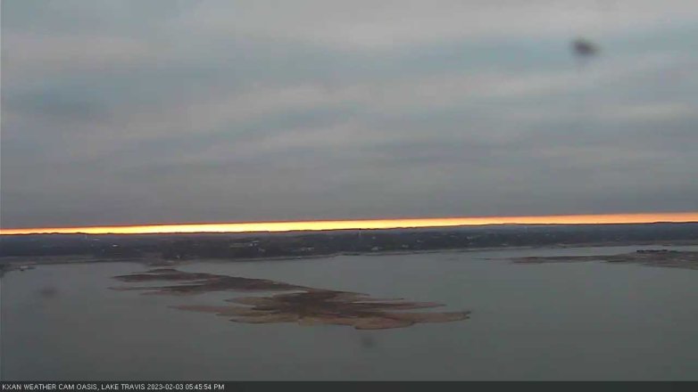 Lake Travis webcam, February 3, 2023 5:45 PM CT