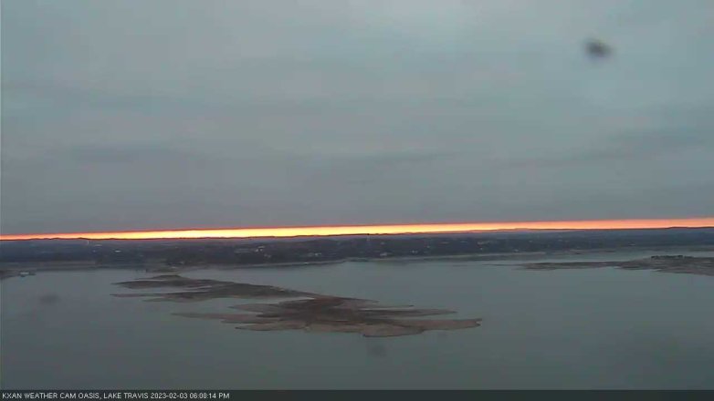 Lake Travis webcam, February 3, 2023 6:00 PM CT