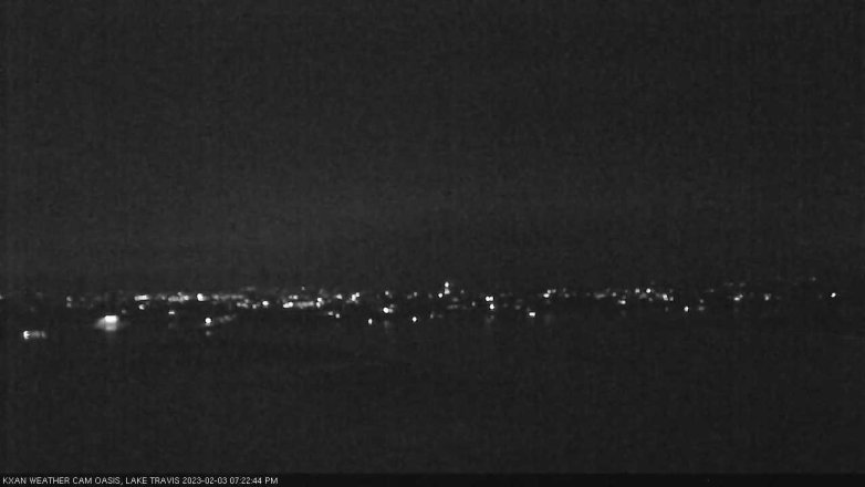 Lake Travis webcam, February 3, 2023 7:25 PM CT