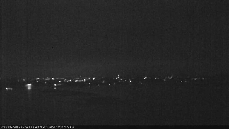 Lake Travis webcam, February 3, 2023 11:00 PM CT