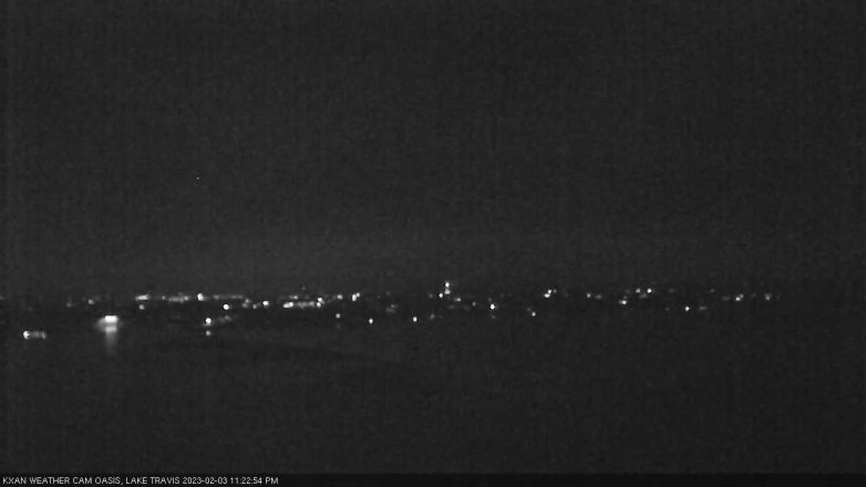 Lake Travis webcam, February 3, 2023 11:25 PM CT