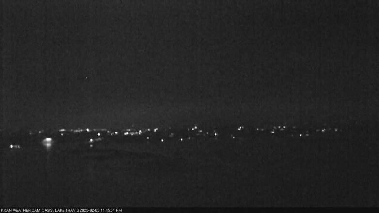 Lake Travis webcam, February 3, 2023 11:45 PM CT