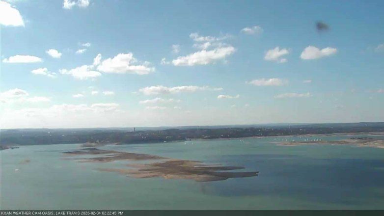 Lake Travis webcam, February 4, 2023 2:25 PM CT