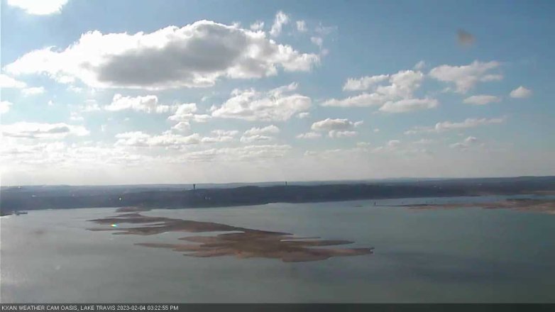 Lake Travis webcam, February 4, 2023 3:25 PM CT
