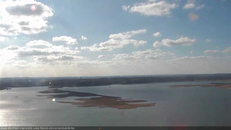 Lake Travis webcam, February 4, 2023 3:45 PM CT