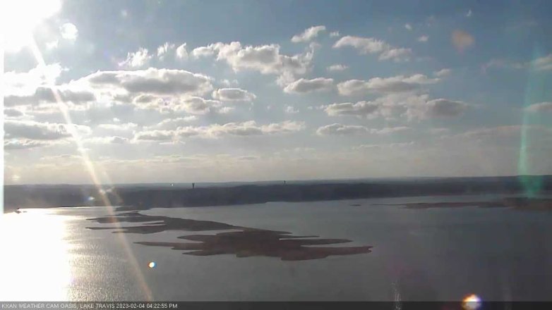 Lake Travis webcam, February 4, 2023 4:25 PM CT