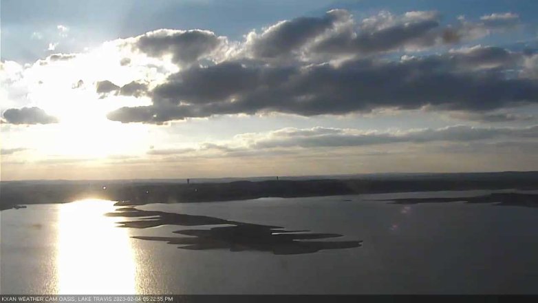 Lake Travis webcam, February 4, 2023 5:25 PM CT