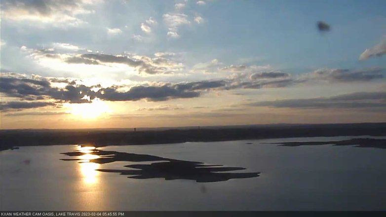 Lake Travis webcam, February 4, 2023 5:45 PM CT