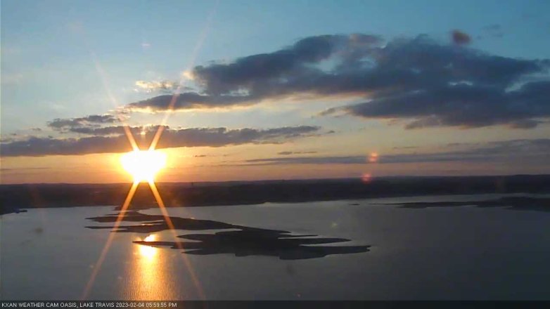 Lake Travis webcam, February 4, 2023 6:00 PM CT
