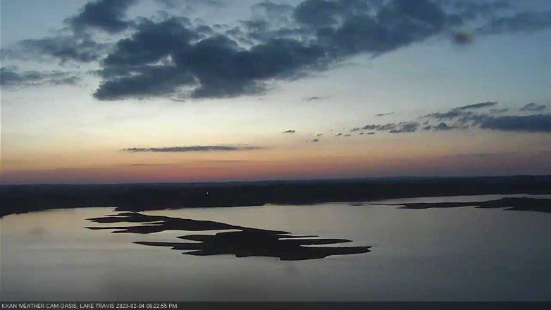 Lake Travis webcam, February 4, 2023 6:25 PM CT