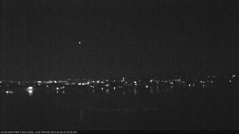 Lake Travis webcam, February 4, 2023 7:25 PM CT