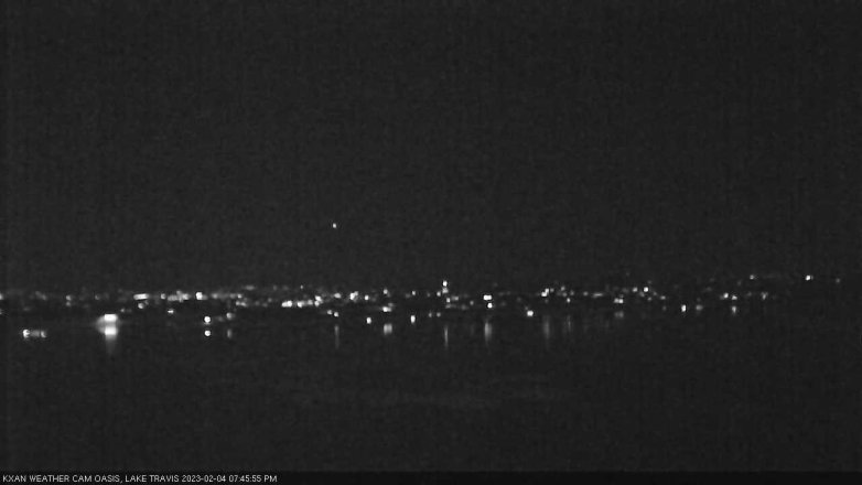 Lake Travis webcam, February 4, 2023 7:45 PM CT