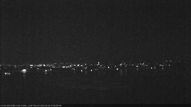 Lake Travis webcam, February 4, 2023 8:00 PM CT