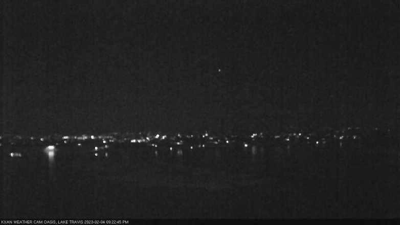 Lake Travis webcam, February 4, 2023 9:25 PM CT